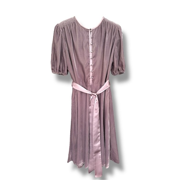 Lauren Ralph Lauren Mauve Midi Dress – Size 14 – NWT - Picture 3 of 8